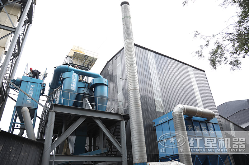 登封石灰石破碎现场环保除尘系统实拍 登封石灰石破碎现场环保除尘系统实拍