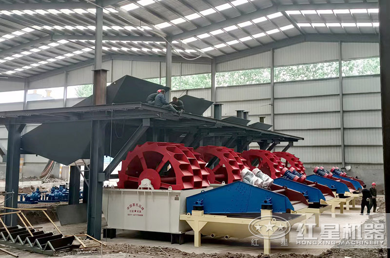 洗沙脱水现场 洗沙脱水现场