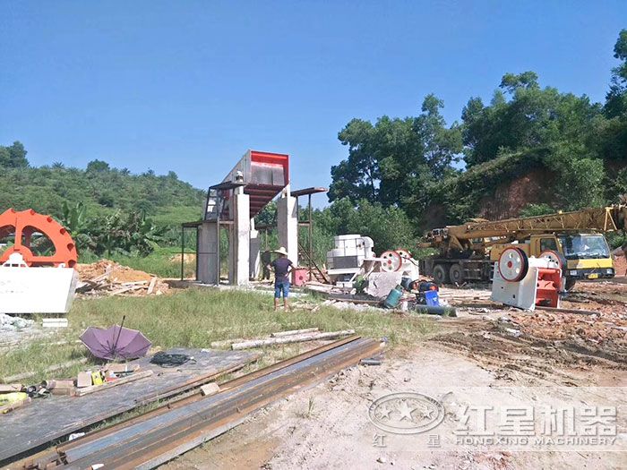 时产量200吨的环保型石料机制砂生产线 时产量200吨的环保型石料机制砂生产线