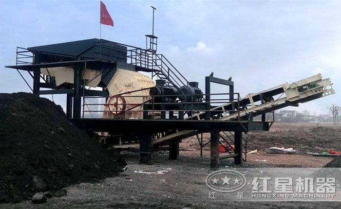 山西锤式移动破碎站客户生产现场 山西锤式移动破碎站客户生产现场