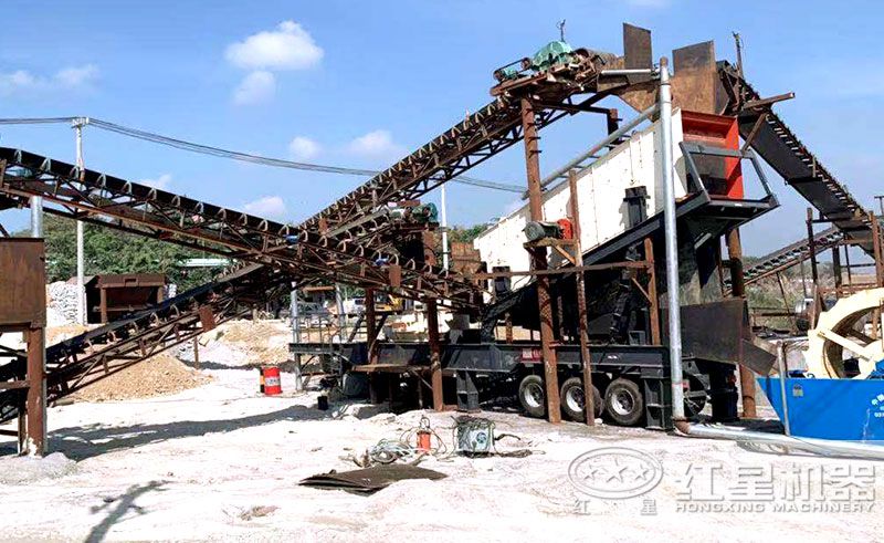 HXVSI-1145制砂机可配置在轮胎是移动破碎机上 HXVSI-1145制砂机可配置在轮胎是移动破碎机上