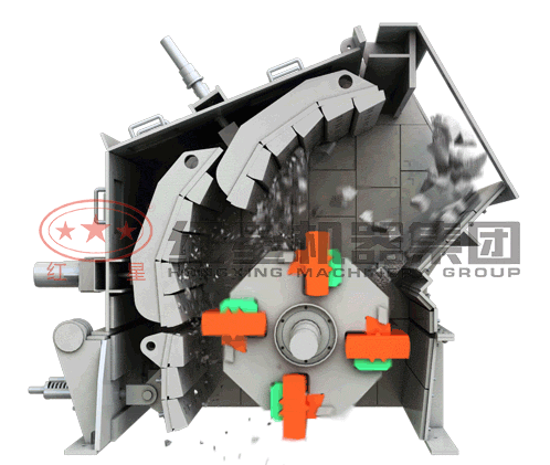反击破处理物料示意图 反击破处理物料示意图