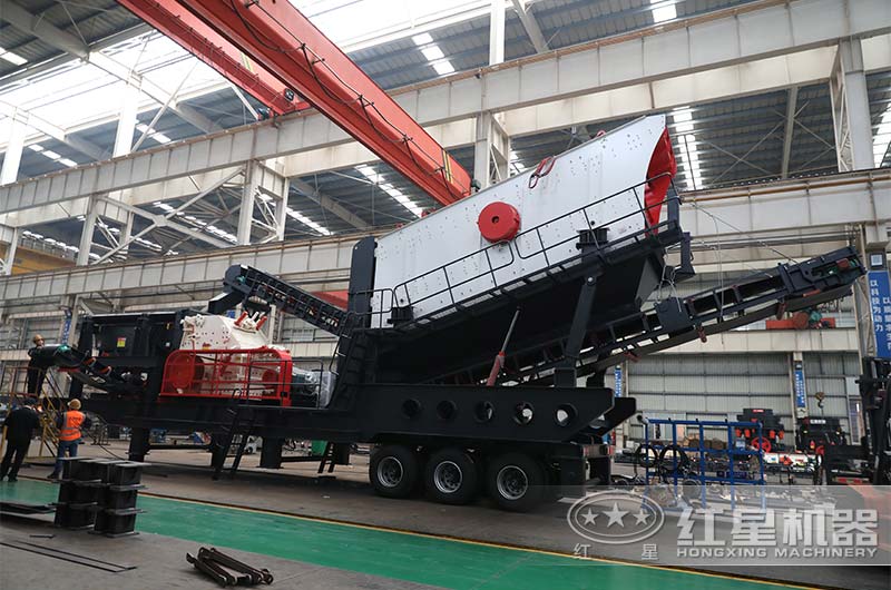 轮胎反击破振动筛移动破碎站 轮胎反击破振动筛移动破碎站