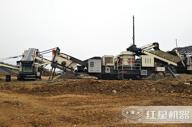 履带移动破碎机作业现场实拍 履带移动破碎机作业现场实拍