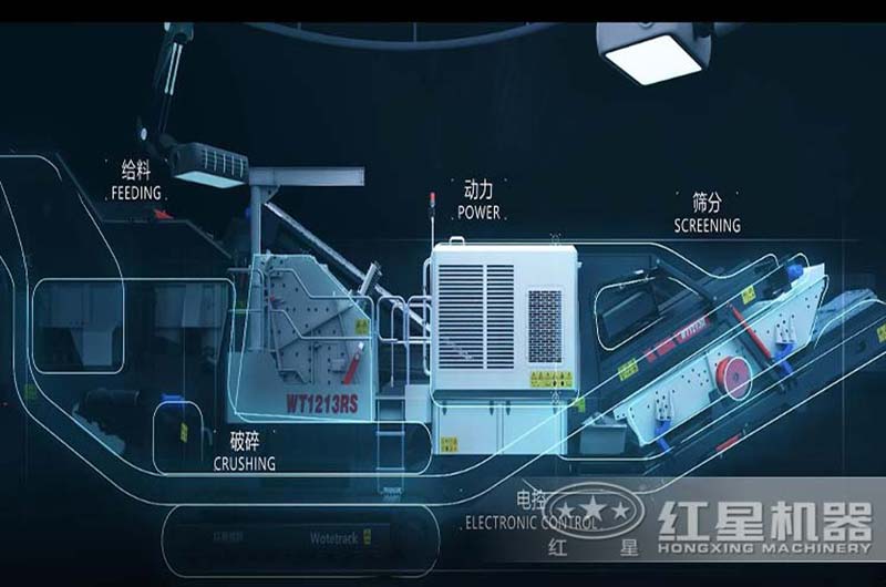 履带移动反击式破碎机 履带移动反击式破碎机