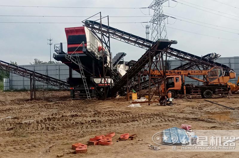 驻马店建筑垃圾移动式碎石机现场 驻马店建筑垃圾移动式碎石机现场