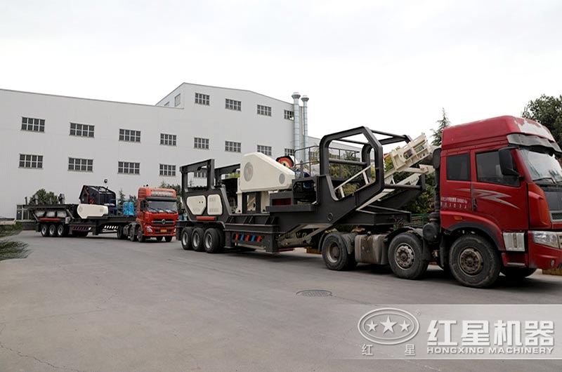 移动破碎站搭载颚破发货 移动破碎站搭载颚破发货