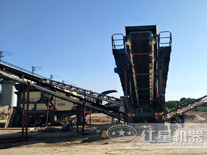 建筑垃圾破碎机现场安装图 建筑垃圾破碎机现场安装图