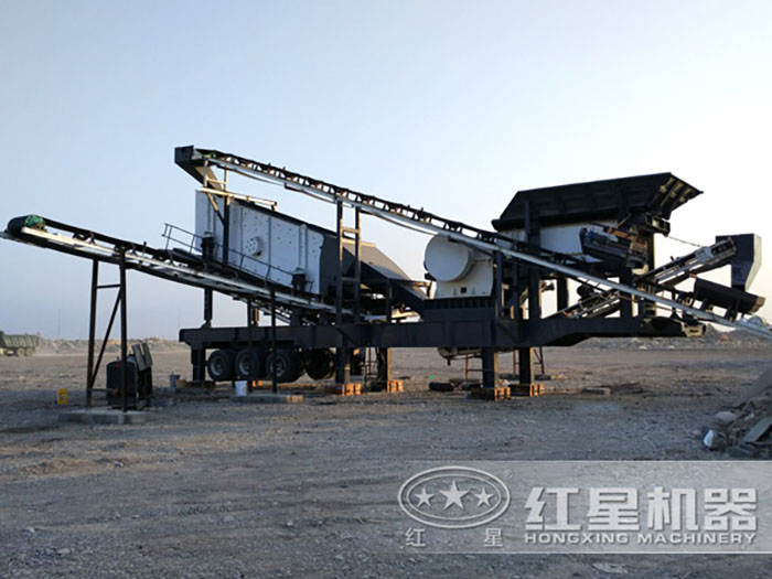 四川铁矿石移动破碎生产线现场 四川铁矿石移动破碎生产线现场
