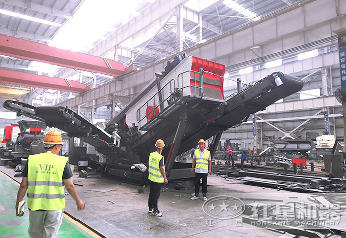 易彩堂机器移动式破碎站车间 易彩堂机器移动式破碎站车间