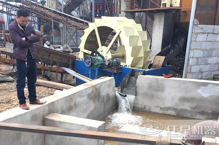石子水洗设备现场 石子水洗设备现场