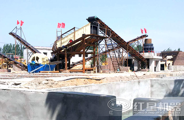 清洗石子现场 清洗石子现场