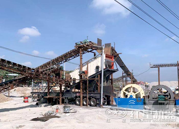 移动制沙洗沙现场 移动制沙洗沙现场