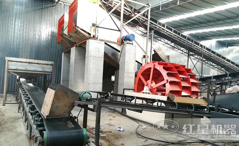 客户洗砂机安装现场 客户洗砂机安装现场