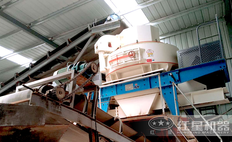 固定式河石制砂机客户现场 固定式河石制砂机客户现场