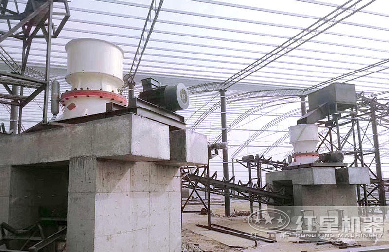 2台单缸圆锥破组合生产 2台单缸圆锥破组合生产