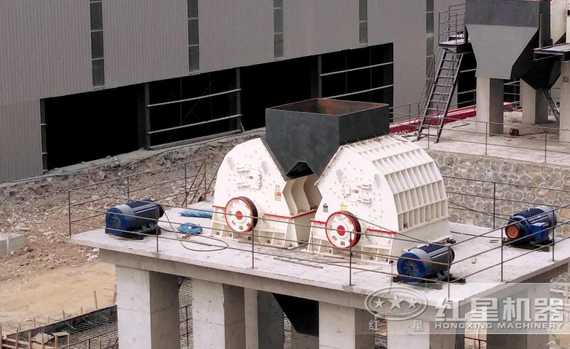 锤式碎石子机安装现场 锤式碎石子机安装现场