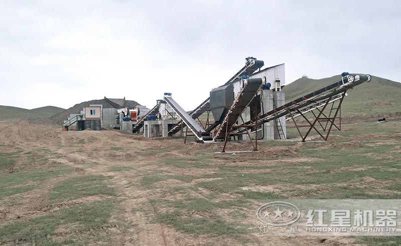 碎石子生产线现场 碎石子生产线现场