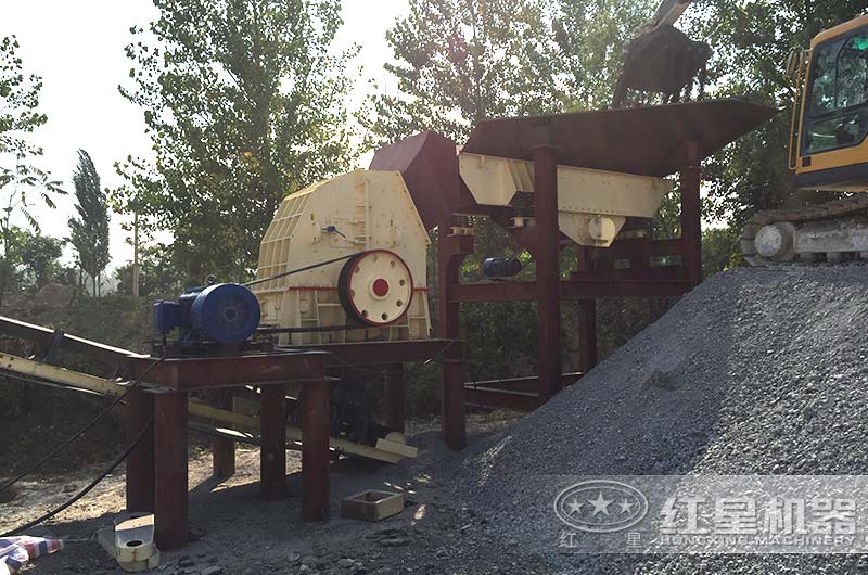 河北锤破制砂生产线现场 河北锤破制砂生产线现场