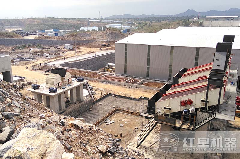 大型石料生产线现场 大型石料生产线现场