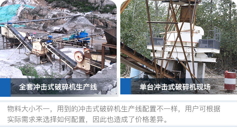冲击式破碎机设备配置影响其价格 冲击式破碎机设备配置影响其价格