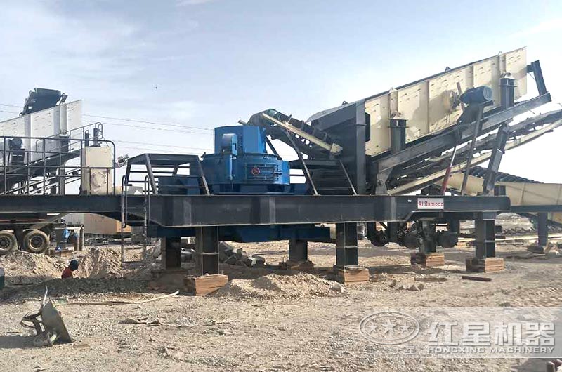 汽车型移动制砂机生产现场 汽车型移动制砂机生产现场