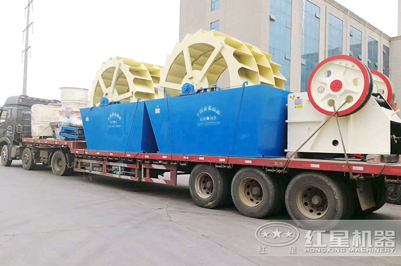 轮式洗砂机发货图 轮式洗砂机发货图