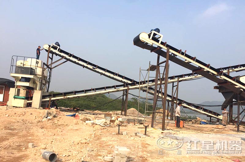 制砂机作业现场 制砂机作业现场