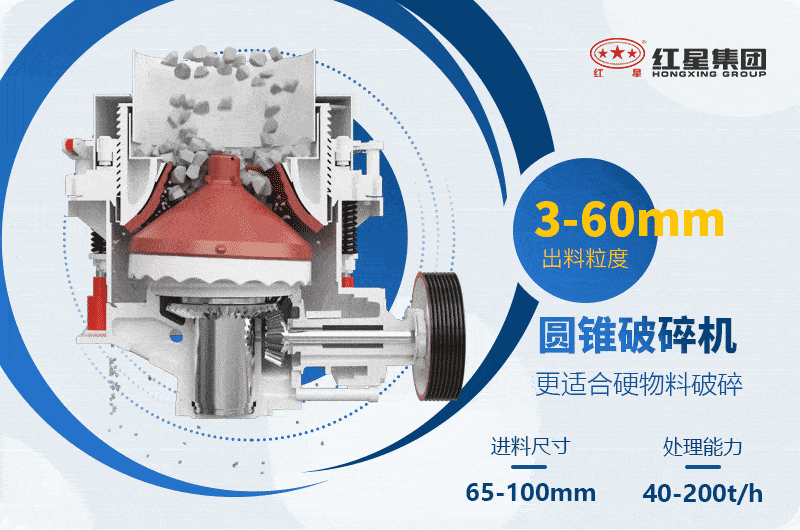 圆锥破碎机生产参数 圆锥破碎机生产参数