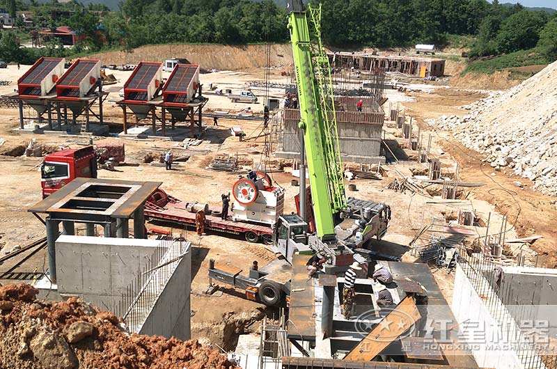 砂石生产线现场 砂石生产线现场