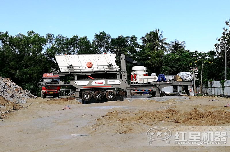 移动碎石站现场实拍 移动碎石站现场实拍