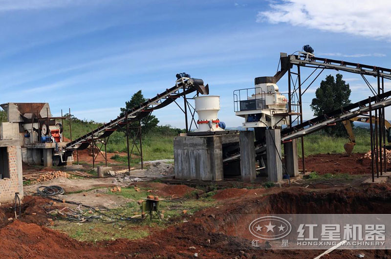 石英砂生产线现场 石英砂生产线现场