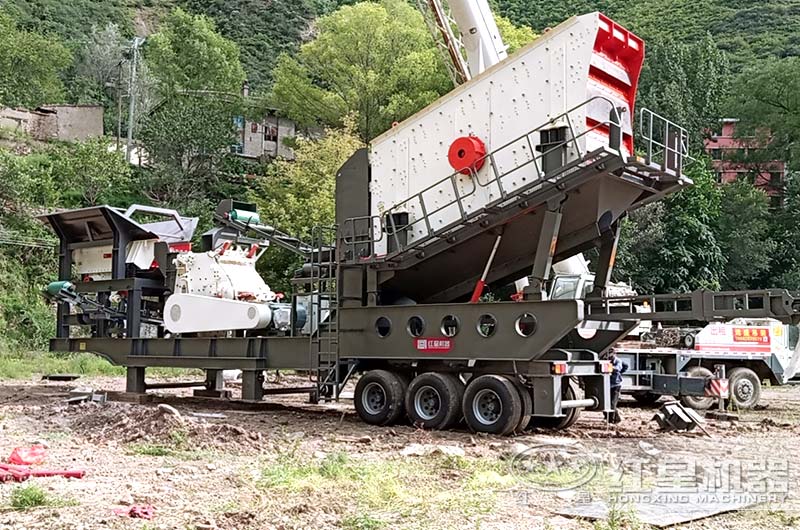 移动破碎站生产现场 移动破碎站生产现场