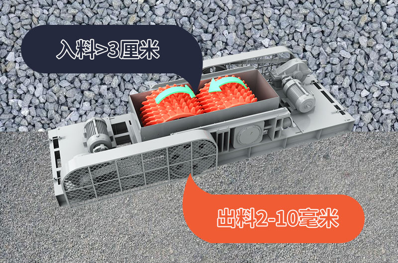 对辊制砂机进出料粒度对比 对辊制砂机进出料粒度对比