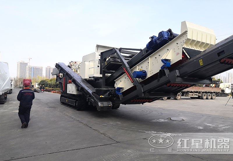 移动风化石破碎制砂机 移动风化石破碎制砂机