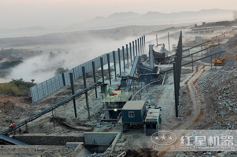 大型石子加工生产客户现场 大型石子加工生产客户现场