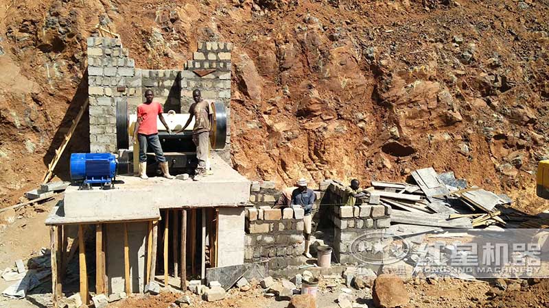 印尼小型碎石机安装现场 印尼小型碎石机安装现场