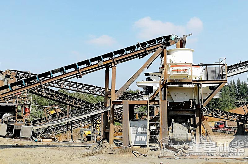 河卵石制砂机现场 河卵石制砂机现场