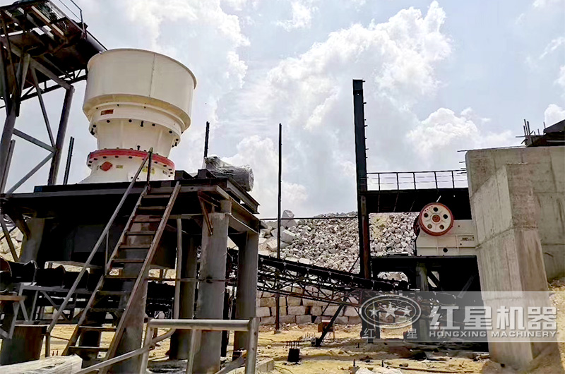 颚破搭配单缸圆锥破现场 颚破搭配单缸圆锥破现场