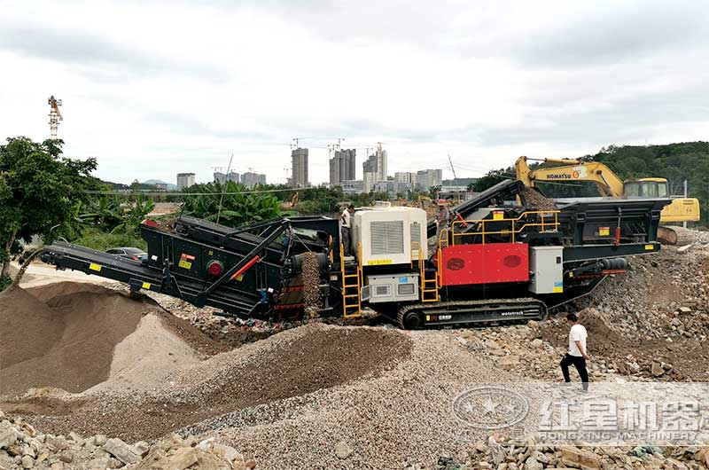 移动式建筑垃圾处理生产线 移动式建筑垃圾处理生产线