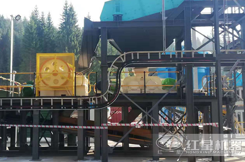 鄂破+对辊破制沙生产线 鄂破+对辊破制沙生产线