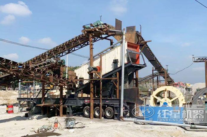 移动制砂碎石一体机生产现场 移动制砂碎石一体机生产现场