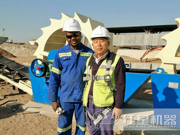 洗石机现场图 洗石机现场图