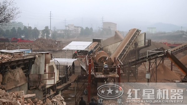 城市建筑垃圾的处理现场 城市建筑垃圾的处理现场