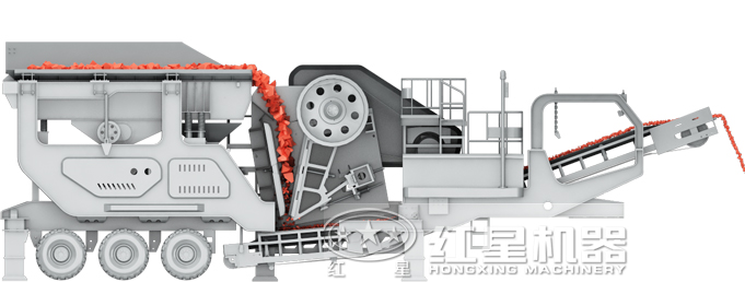 颚式半移动破碎站结构图 颚式半移动破碎站结构图