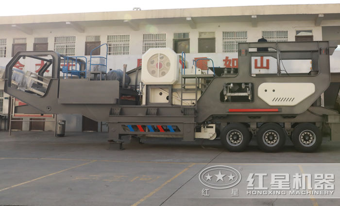 HX轮胎颚破移动破碎站厂区发货图 HX轮胎颚破移动破碎站厂区发货图