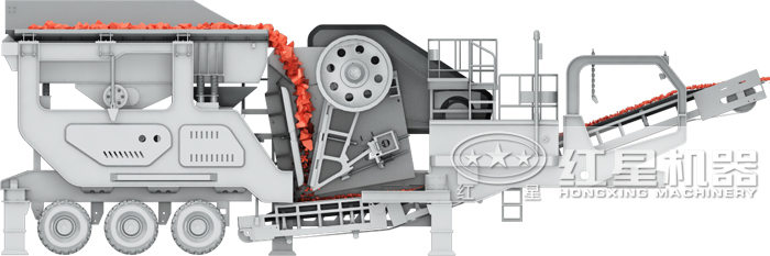 hd86式移动破碎站结构图 hd86式移动破碎站结构图