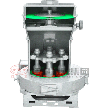 磨粉机工作原理示意图 磨粉机工作原理示意图