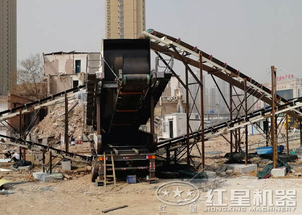 移动破碎站筑垃圾变废为宝 移动破碎站筑垃圾变废为宝