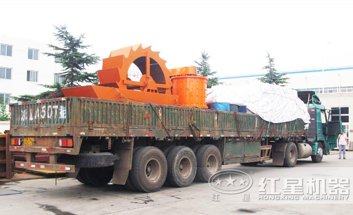 易彩堂单叶轮水轮洗砂机发货了 易彩堂单叶轮水轮洗砂机发货了